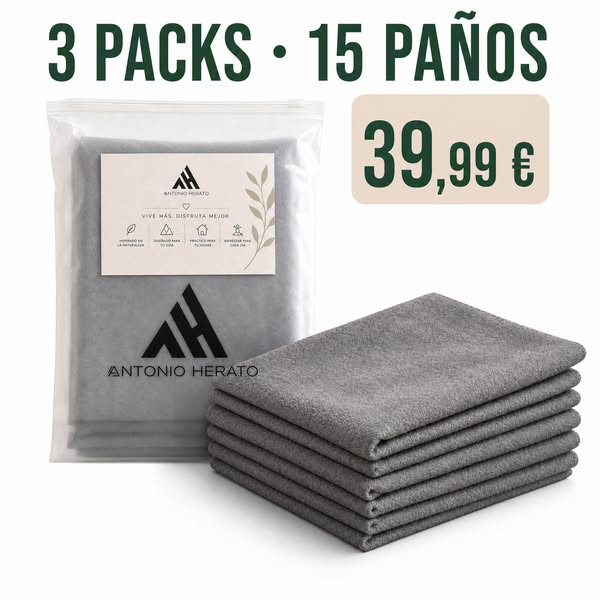 15 paños por 39,99 €