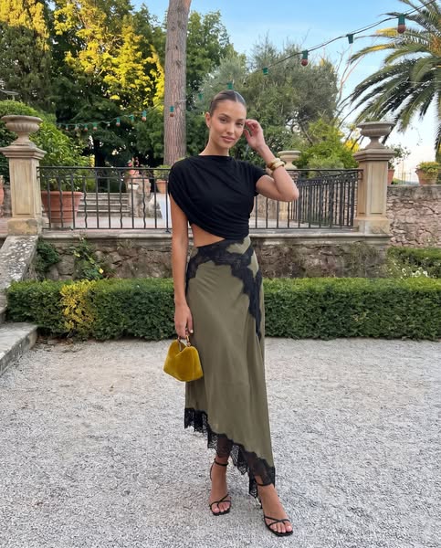 Olive Lace Dress