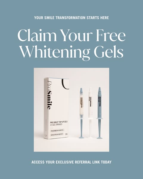 Claim Your Free Whitening Gels (£48.50 Value)