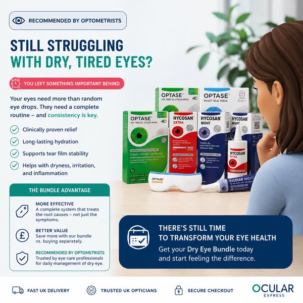 Don't Settle for Ongoing Dry Eye Discomfort: There's Still Time to Implement an Optometrist-Recommended Dry Eye Protocol.
