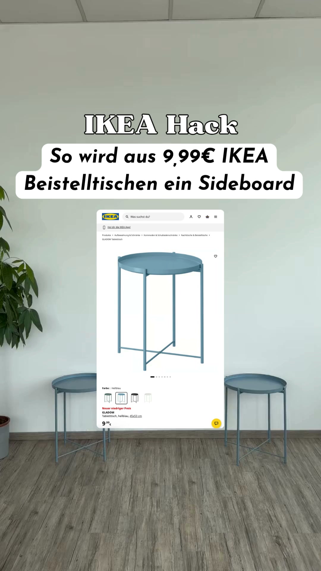 Aus 2 GLADOM wird 1 Sideboard