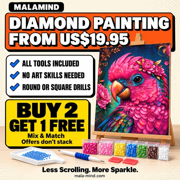 Colorful Parrot Diamond Painting Kit