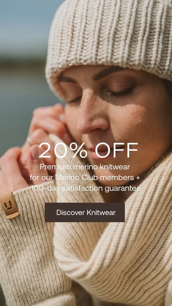 20% off for Merino Club members