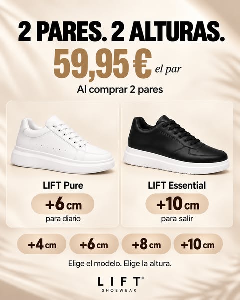 Gana hasta +10 cm de altura