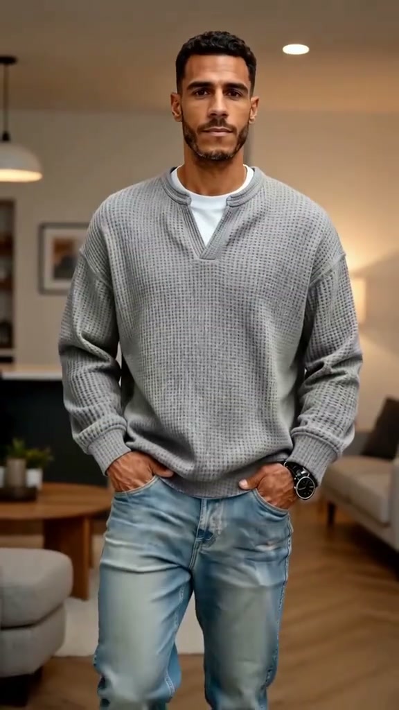 50 % RABATT – Damen Waffel-T-Shirt im Layer-Look | Bequemer Alltagsstil mit eleganter Struktur