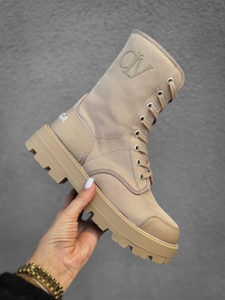 Buty damskie workery OLAVOGA PASSION beż