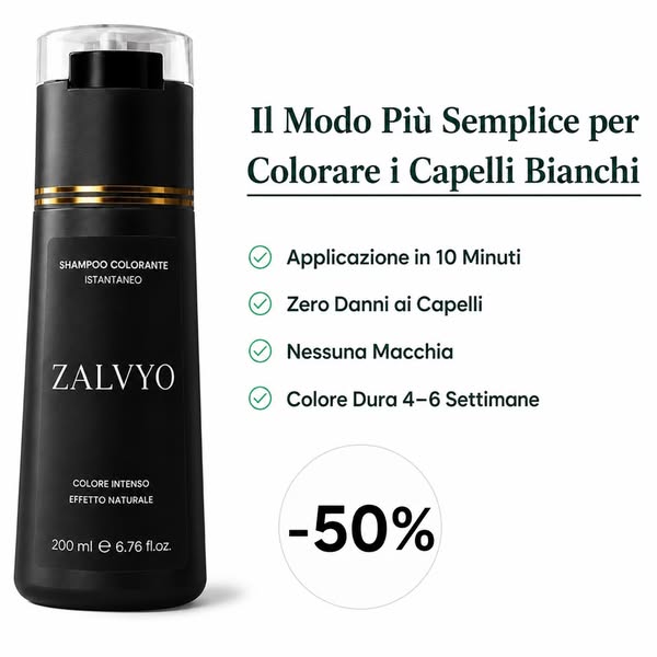 Prova Zalvyo con il 50% di sconto — garanzia rimborso 30 giorni