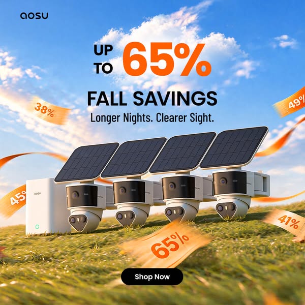 aosu Smart Security for Peace of Mind – Up to 65% OFF