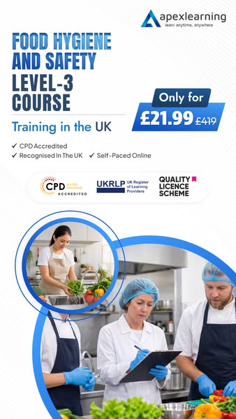 Food Hygiene and Safety Level 3 Course