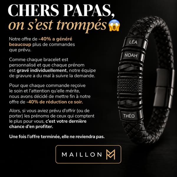 Le bracelet des papas