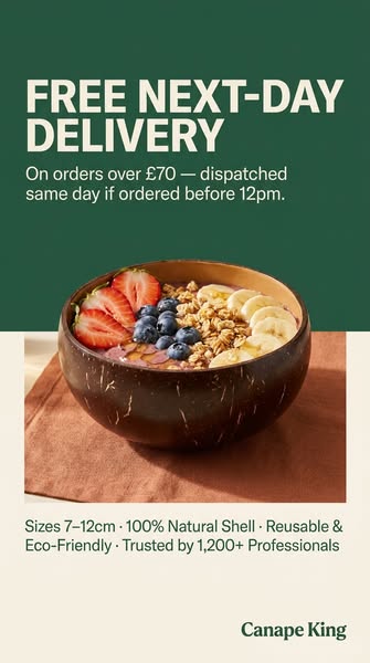 Coconut bowls from £4.99
