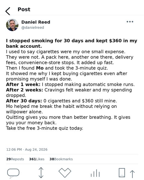 Take 3 minute quiz