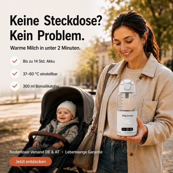 Warme Milch. Überall.