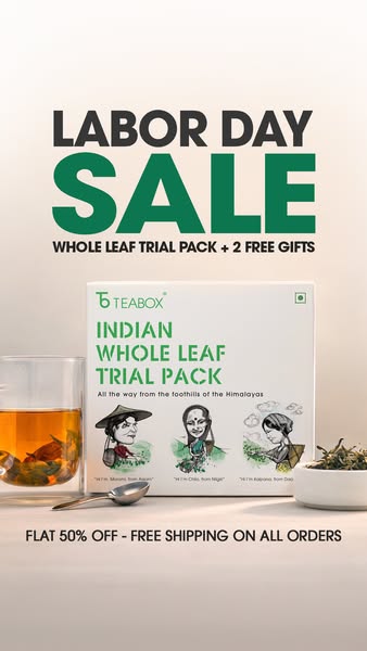 FLAT 50% OFF + Free Glass Infuser Mug & Scoop Spoon