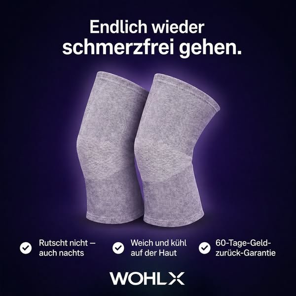Sagen sie Knieschmerzen Lebewohl - mit WOHLX