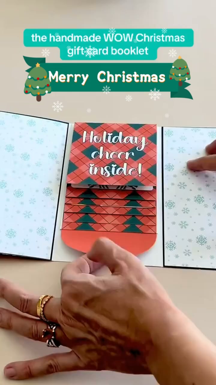 Waterfall Christmas Gift Card Booklet Free PDF Included!