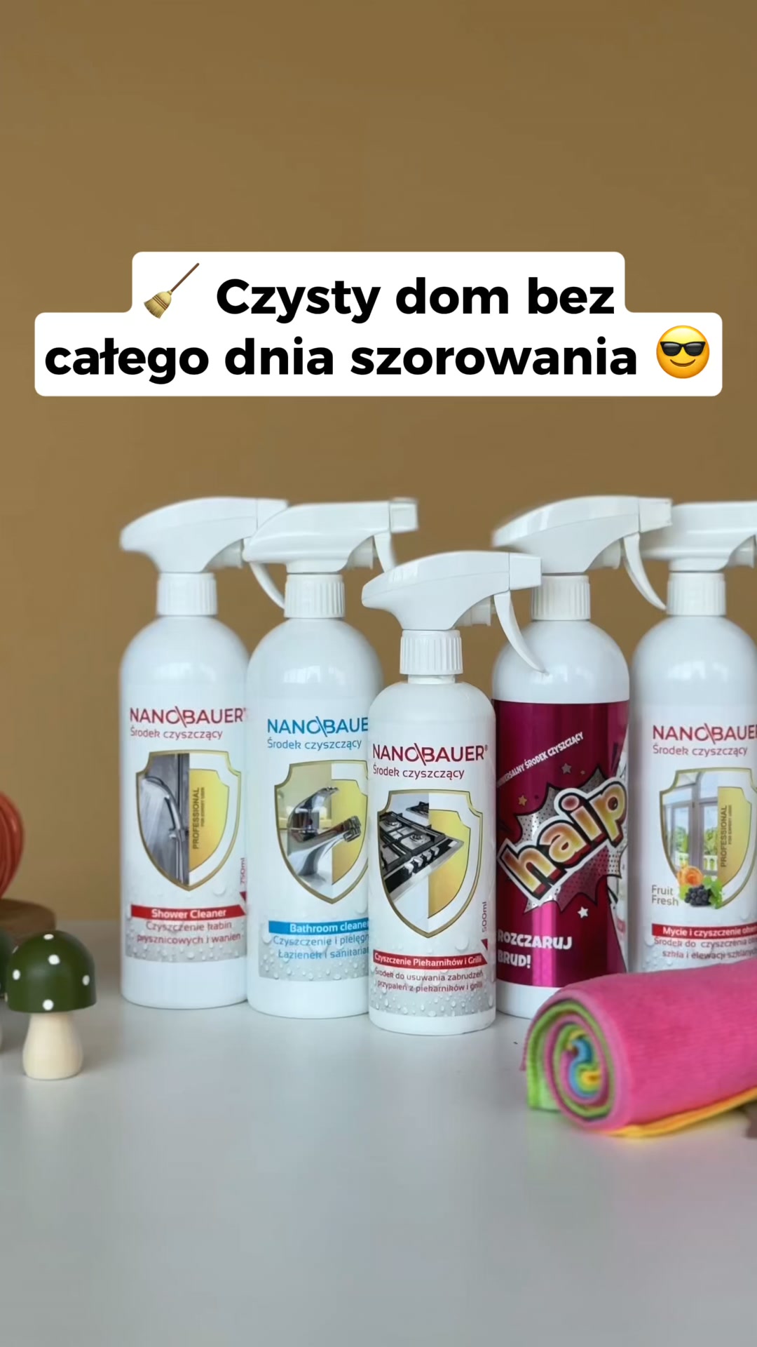 Cały dom lśni czystością