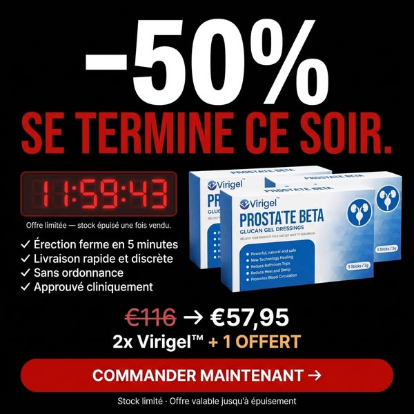 50 % de Réduction. Se Termine Ce Soir.