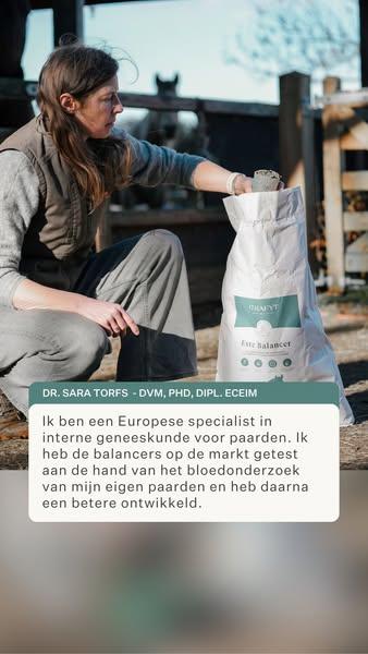 Alle essentiële voedingsstoffen om het ruwvoer dieet van je paard aan te vullen