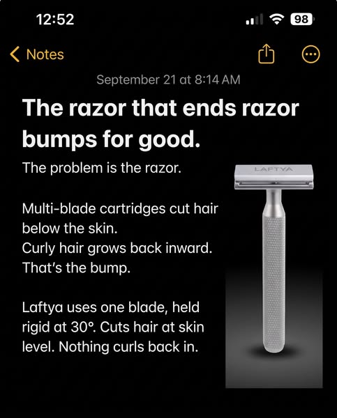 Zero cuts. Zero bumps. Zero refills.