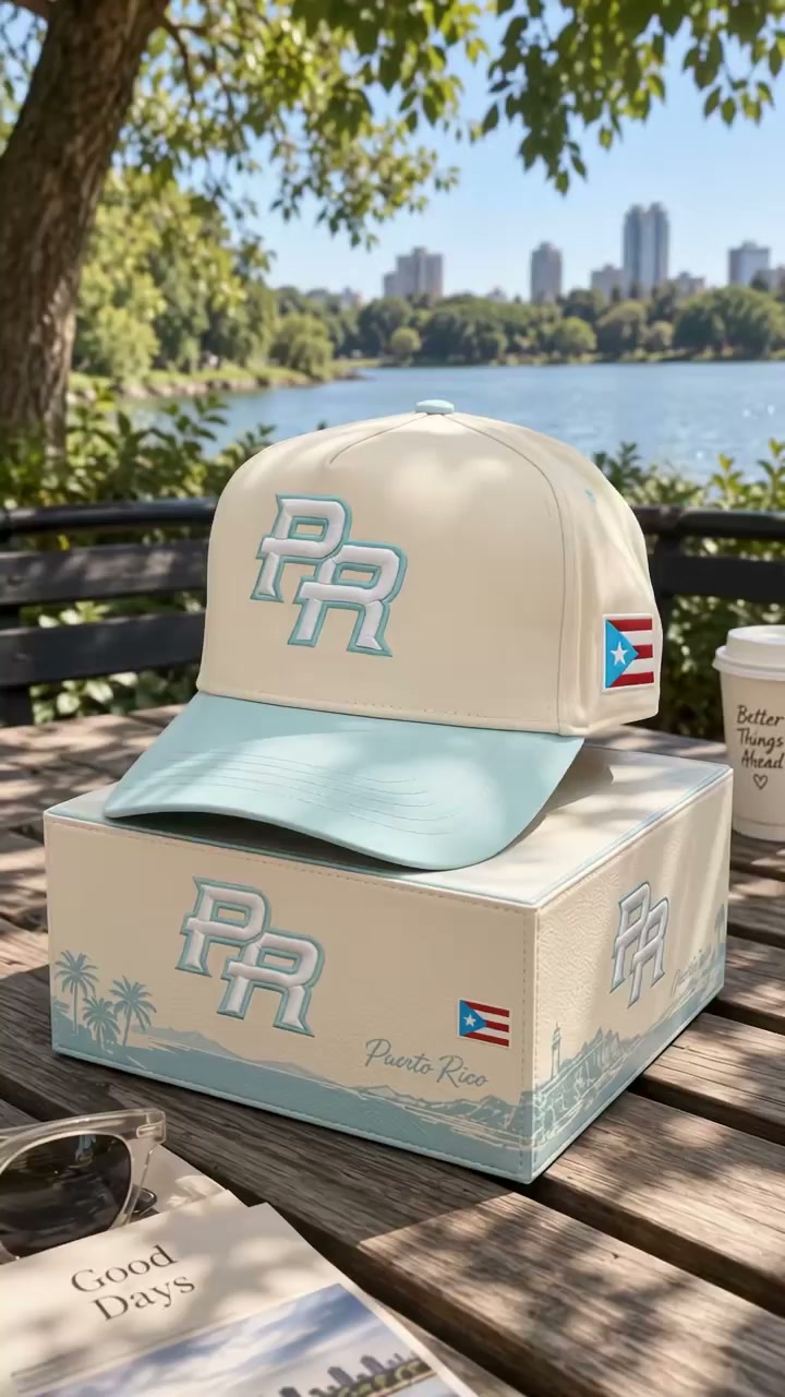 Vintage Puerto Rico Pride Denim Cap