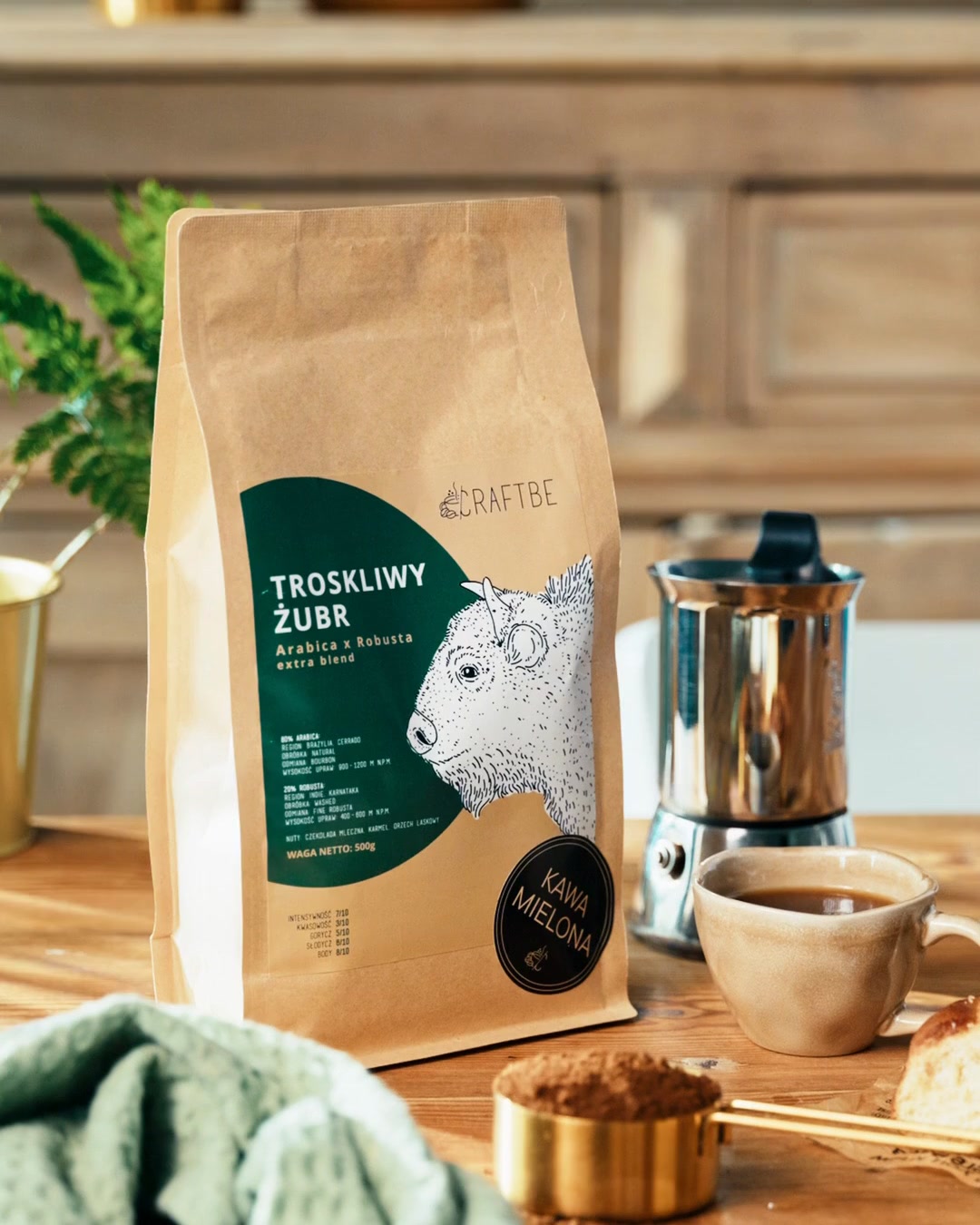 Kawa mielona 500 g, świeżo palona