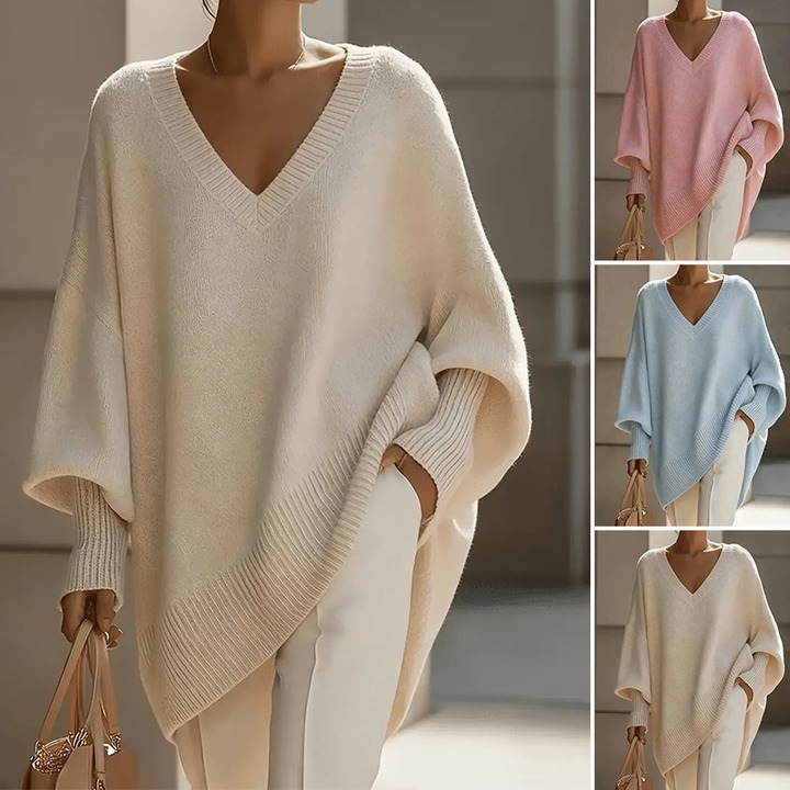 V-neck Loose Big Sleeve Pullover