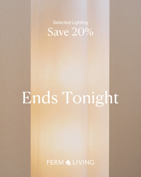 20% Off Select Lamps & Lighting