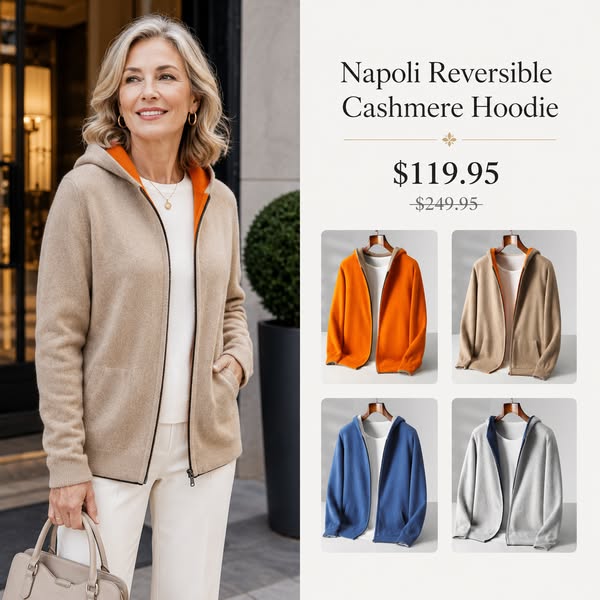 Napoli Reversible Cashmere Hoodie