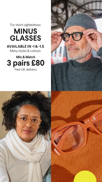 Did you know we make minus glasses too?