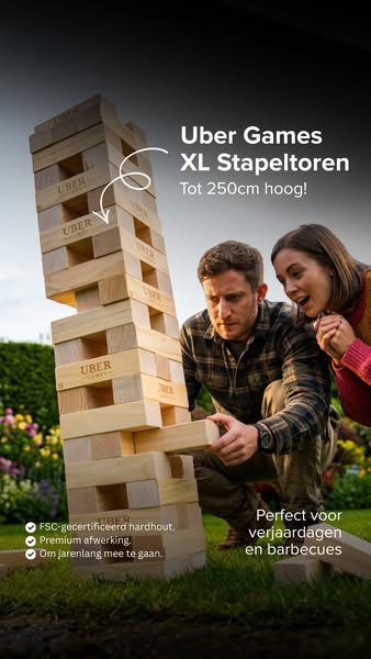 XL Stapeltorens: tot 250cm hoog!