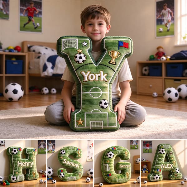 Personalized Soccer Pillow for Little Stars!