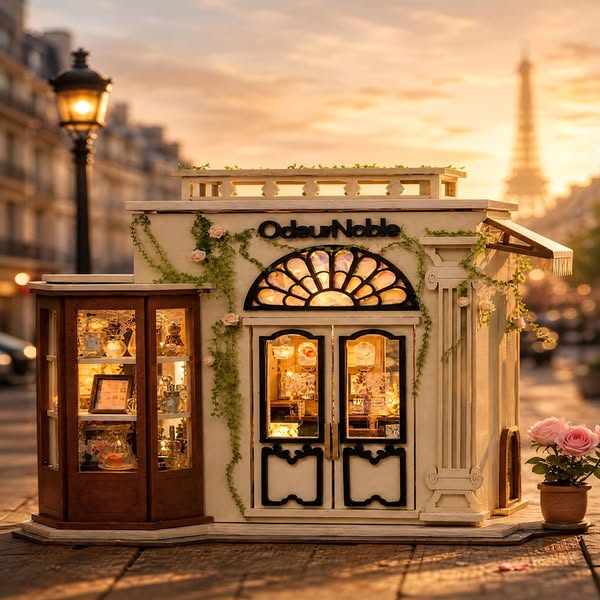 French Perfume Shop DIY Miniature House Kit