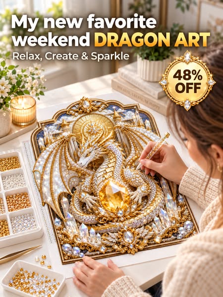 Dragon Realm 3D Layered Diamond Painting Kit