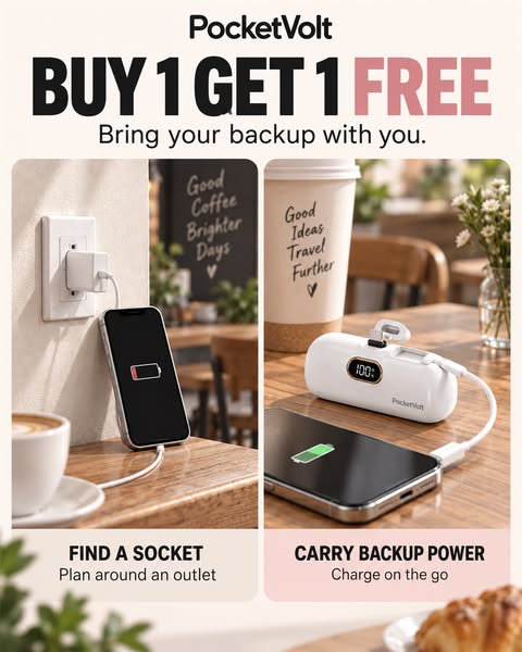 Buy 1 Get 1 Free. Bring Your Backup With You.