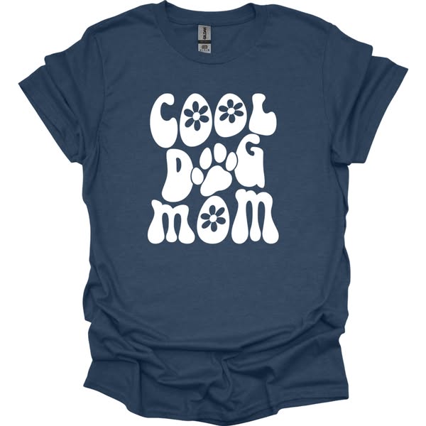 Cool Dog Mom Retro T-Shirt