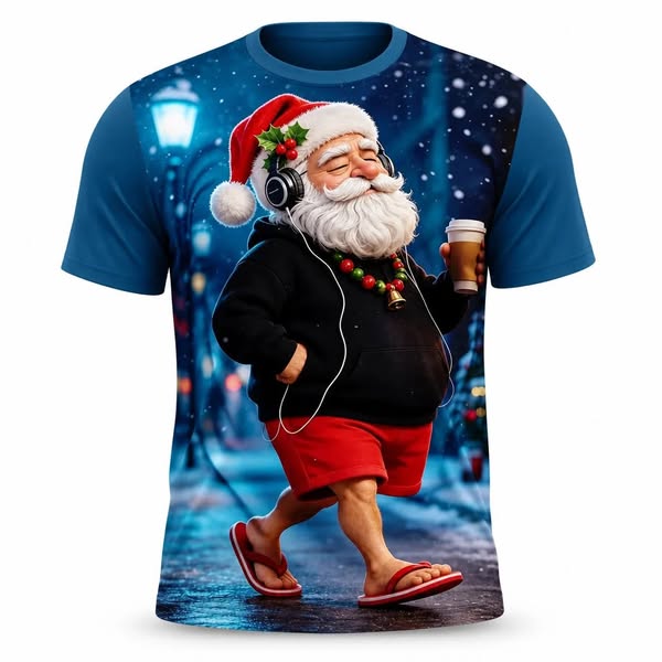 Vacation Santa Art.