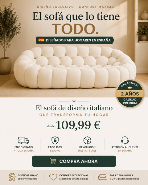 Sofa estilo burbuja