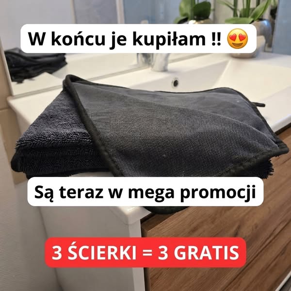 3 ściereczki kupione, 3. gratis!