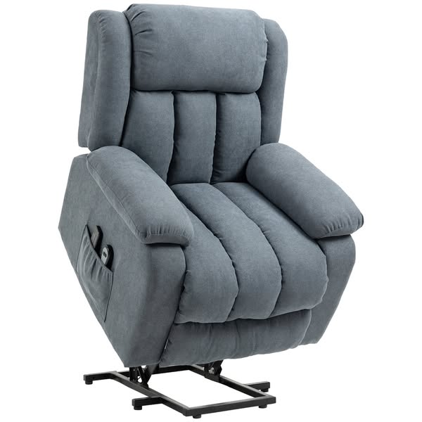 £397.99 • Oversized Power Lift Recliner Chair with Massage and Footrest - Dark Grey
