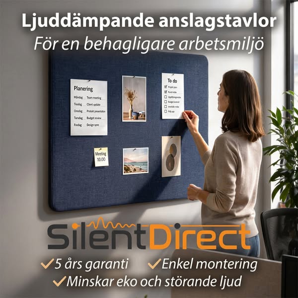 Anslagstavlan som dämpar ljud