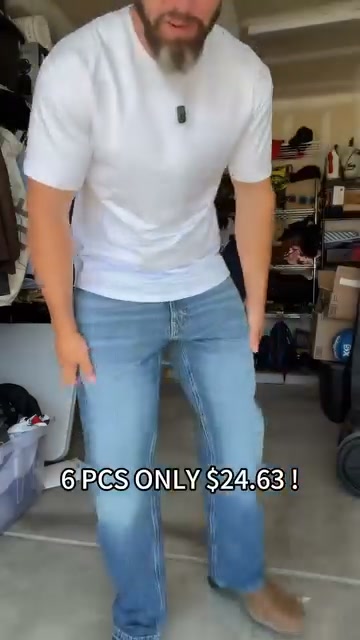 $4.11 Each | Men's Relaxed Stretch Boot-Cut Jeans