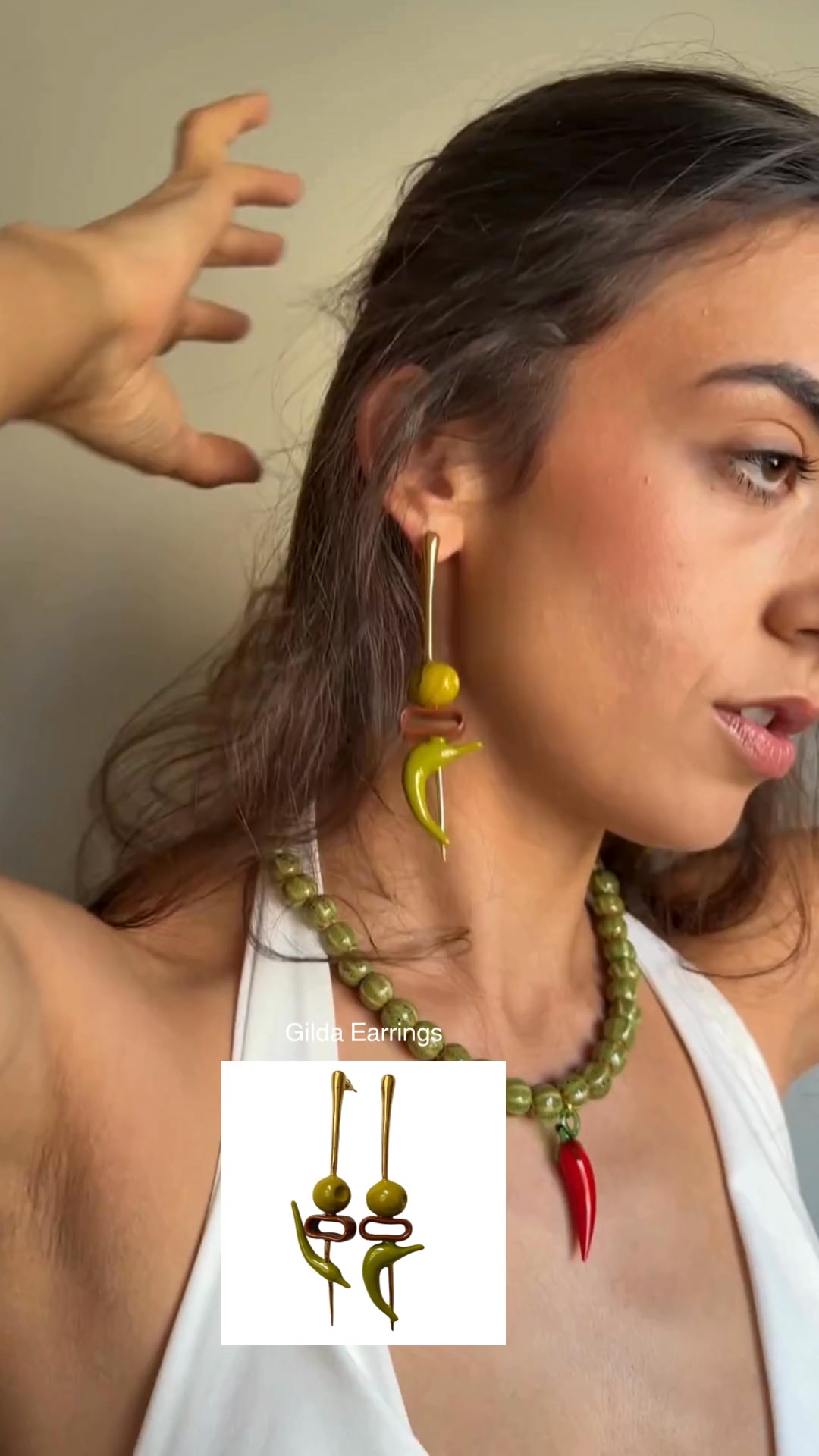 A piece of art made jewelry