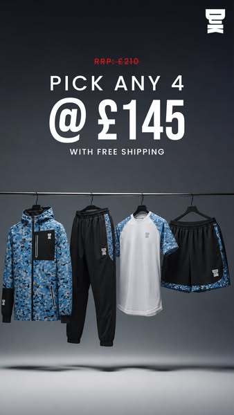 4 Sportswear Pieces for £145