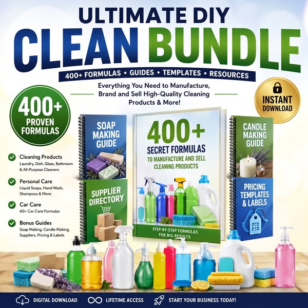 +400 Secret Cleaning Formulas Bundle!