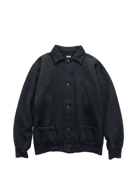 A.PRESSE FELPE UOMO VINTAGE SWEAT CARDIGAN 26SAP 05 14 BLACK