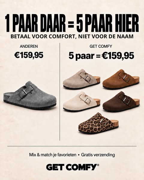 Bespaar 40% op de virale Comfy Clogs