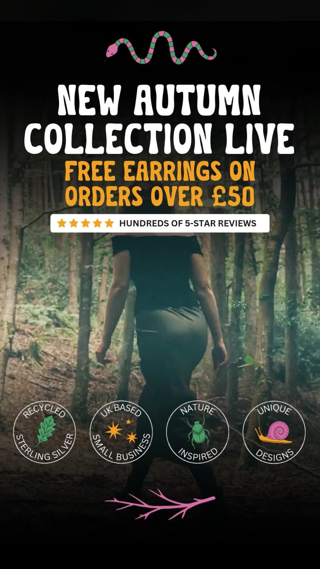 Free Earrings On Orders £50+