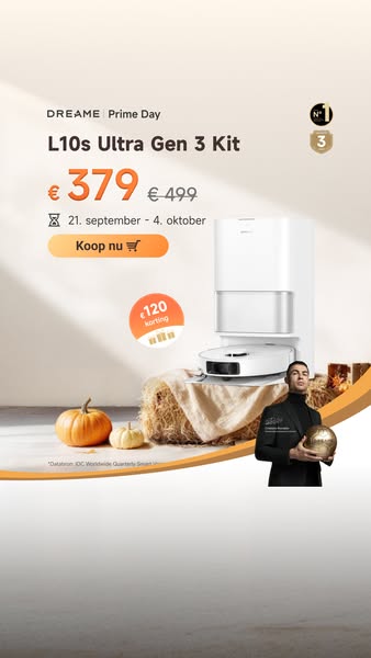 Dreame L10s Ultra Gen 3 – €120 korting