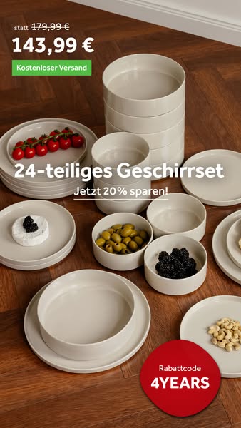 20% sparen - CODE: 4YEARS
